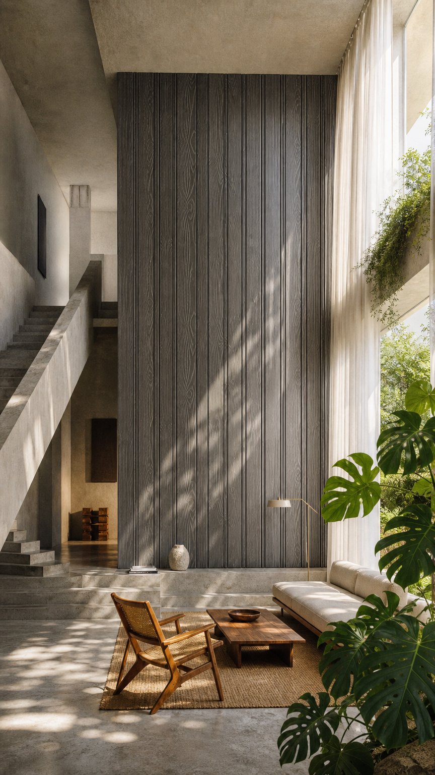 AI product shot of Silver Grey Composite Woodgrain Cladding