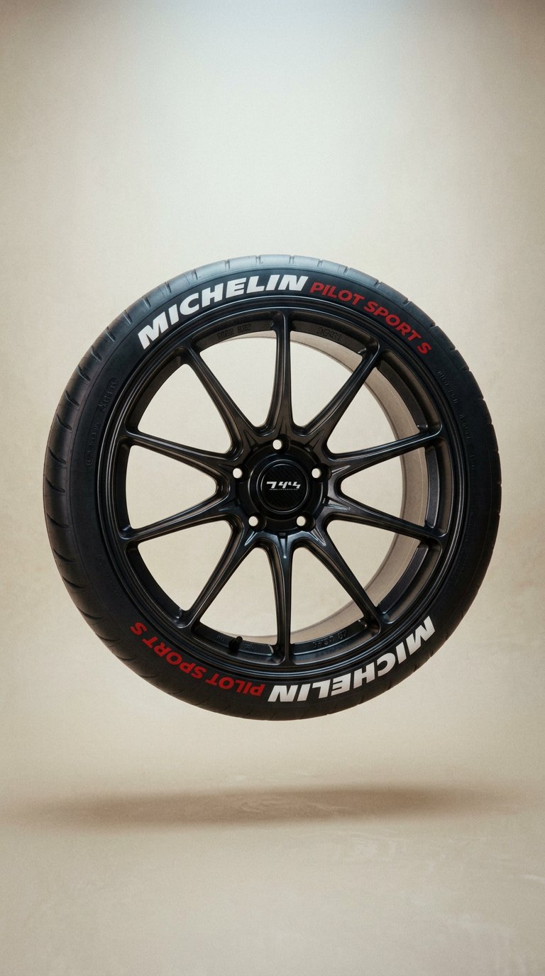AI product shot of MICHELIN Pilot Sport 4/5 Tyre Stickers Kit