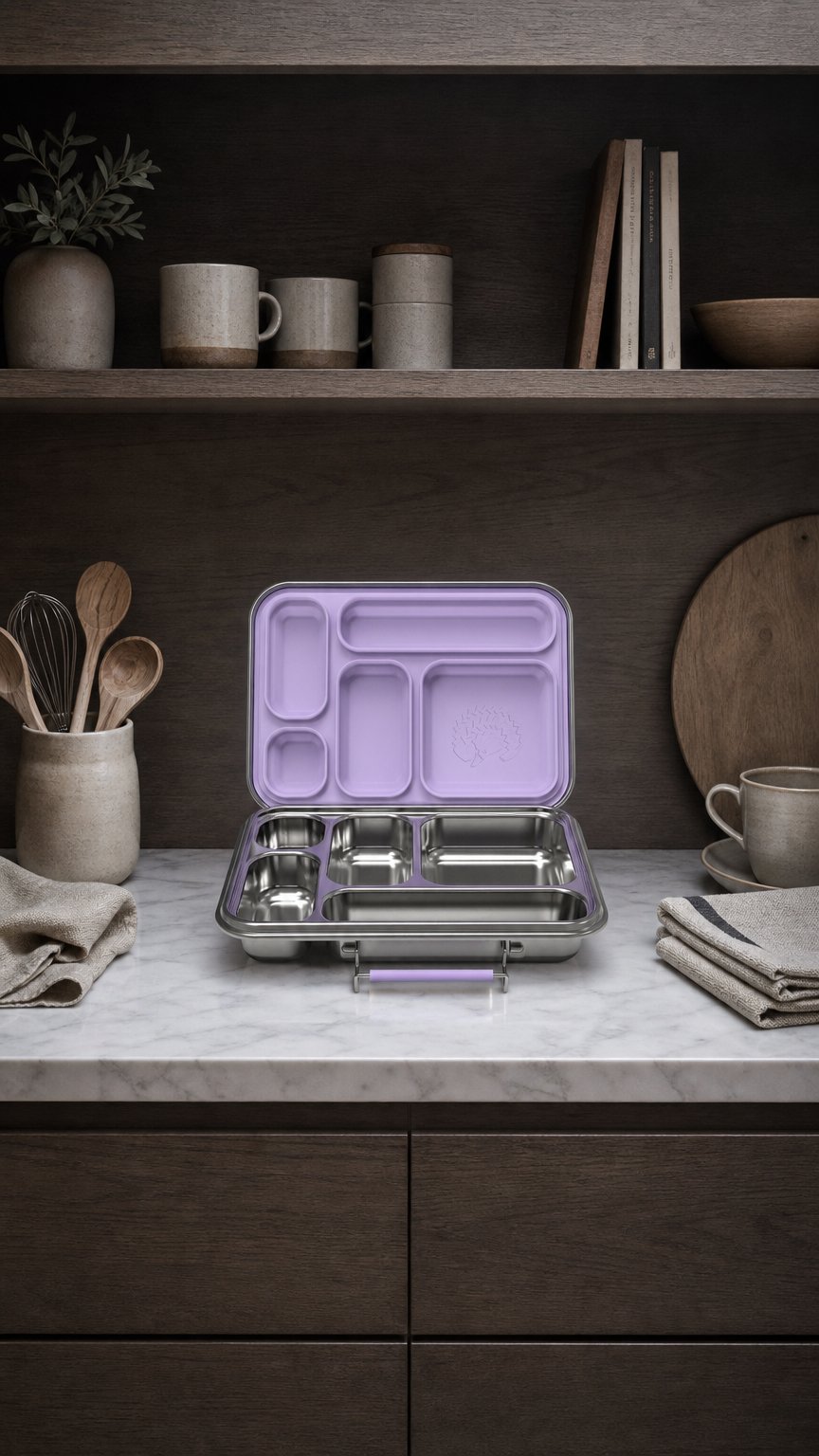 AI product shot of Bento 5 + Bento Go Bundle - Jacaranda Mist