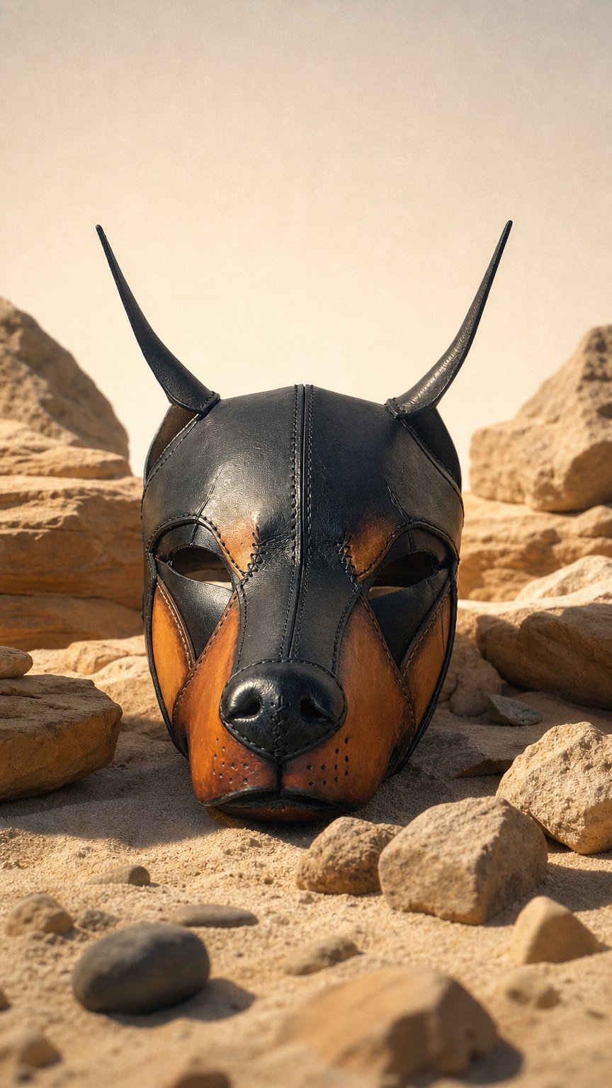 AI product shot of Doberman Hood