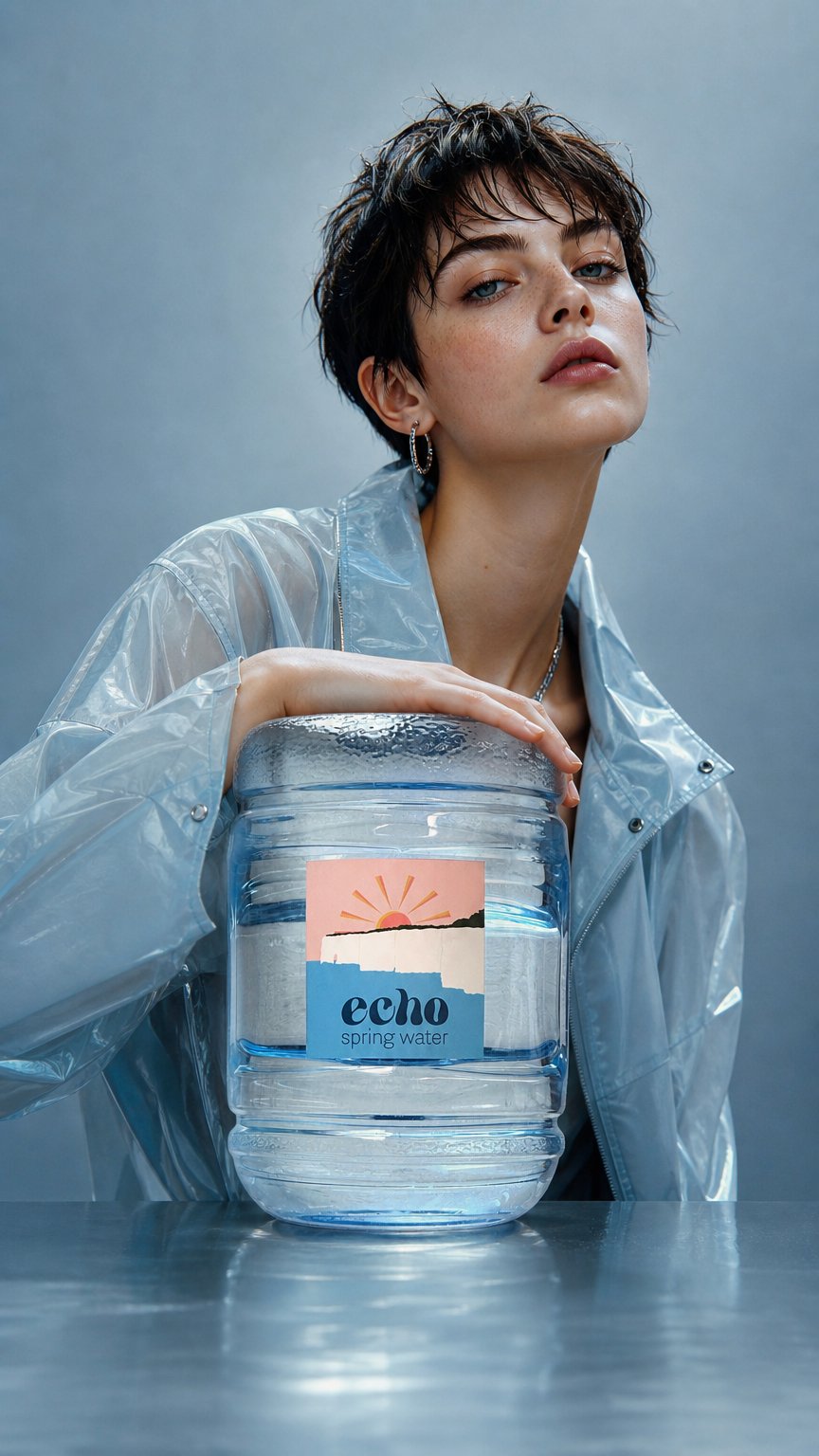 AI product shot of Water Barrel