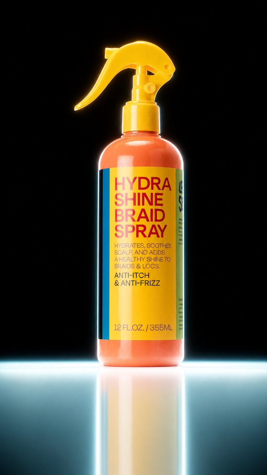 AI product shot of Hydra Shine Braid Spray