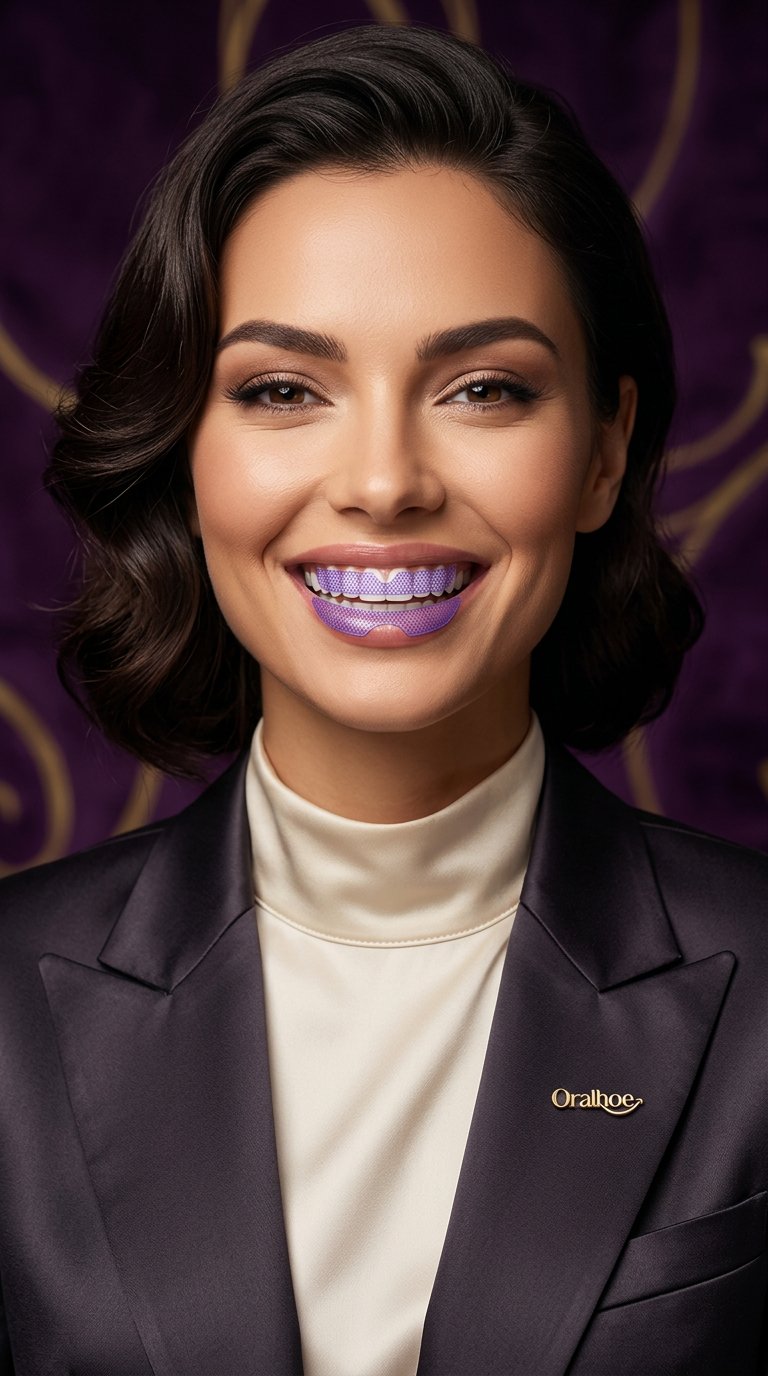 AI product shot of Oralhoe Shine Whitening Patches