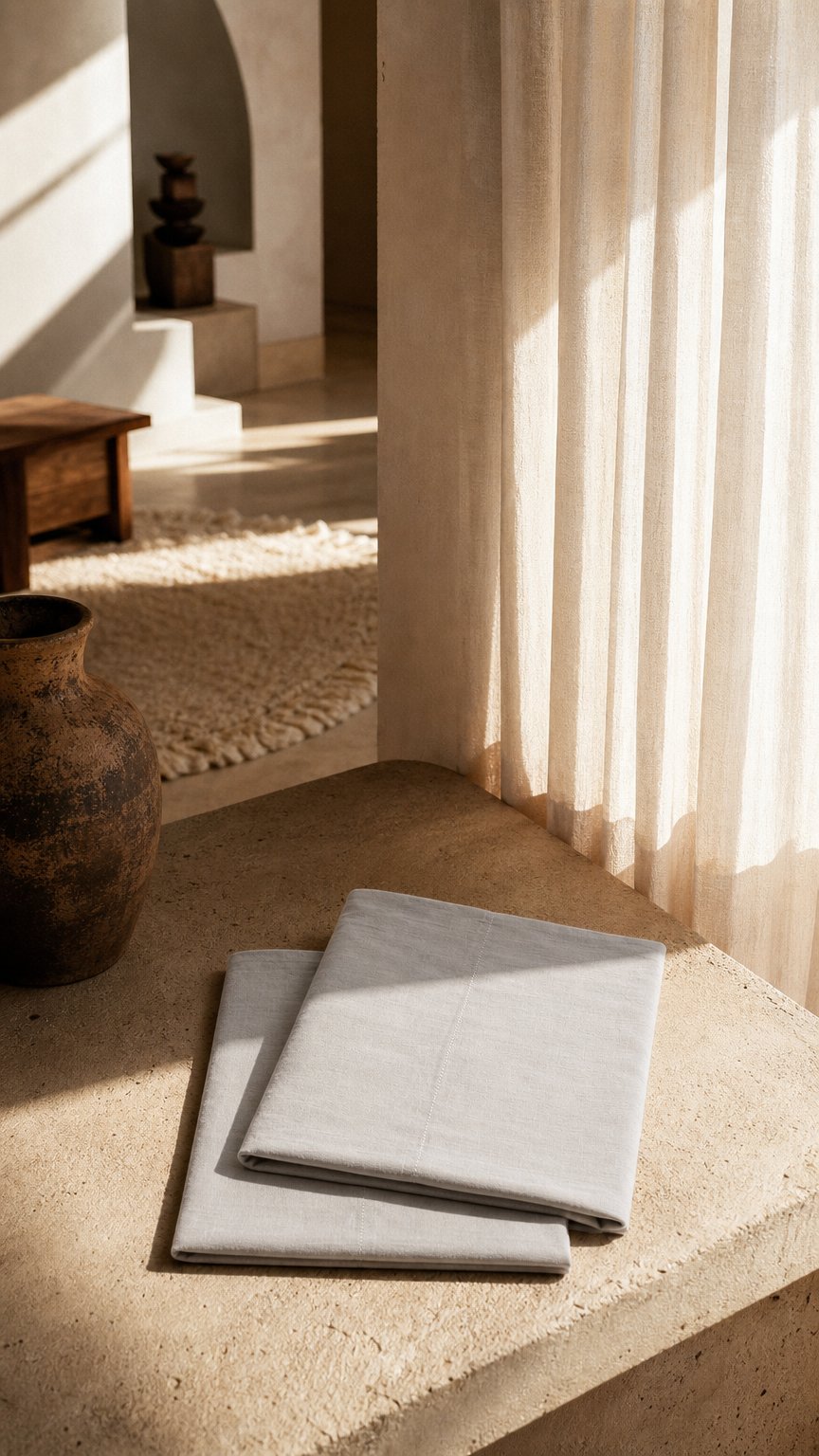 AI product shot of Linen Pillow Cases - Standard/Queen (Selling Out Soon)