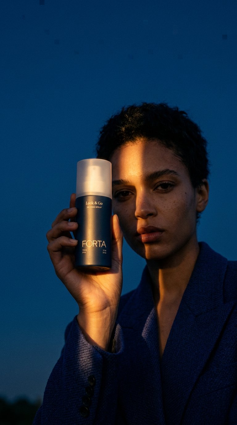 AI product shot of Lock & Go Setting Spray