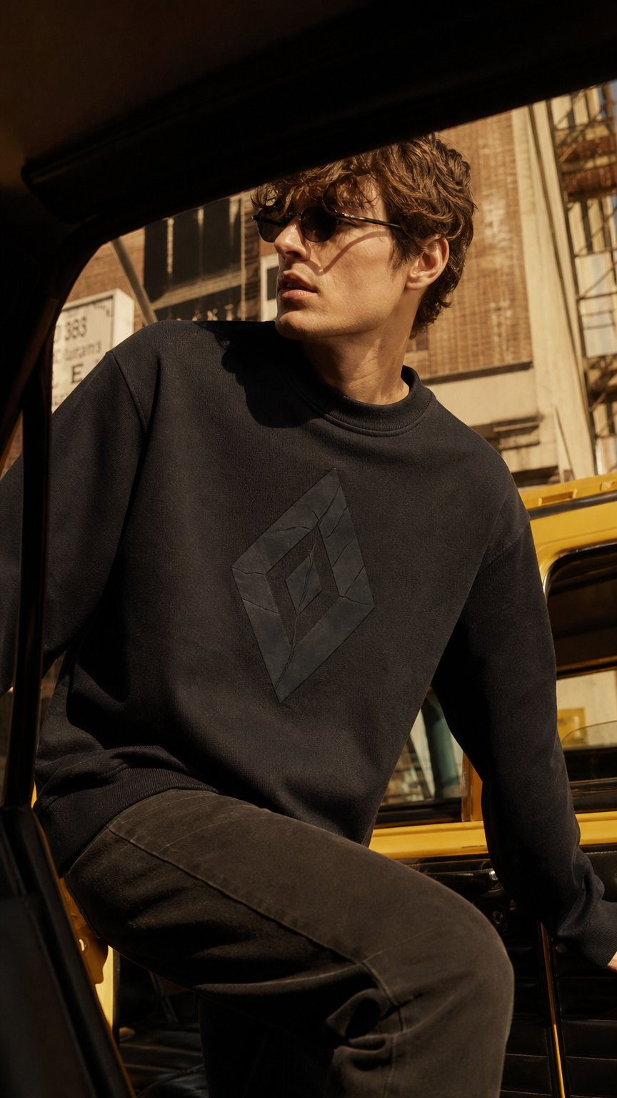 AI product shot of DRACS 001 Oversized Sweater