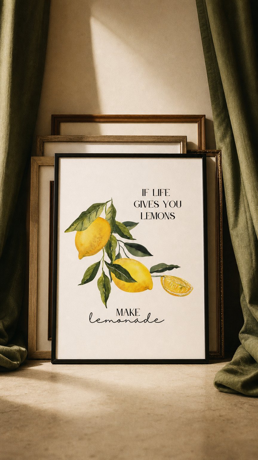 AI product shot of If Life Gives You Lemons Plakat