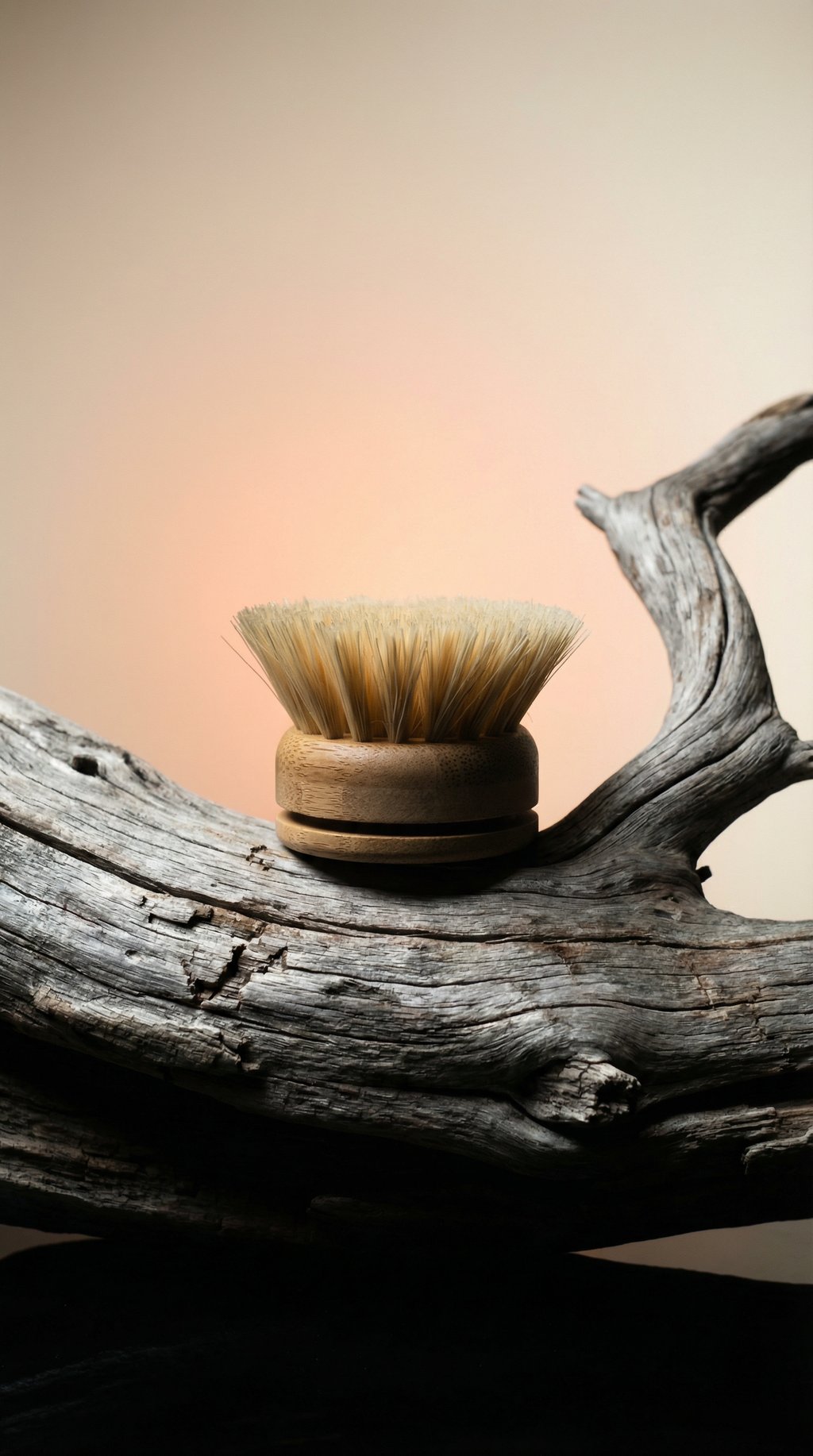 AI product shot of Bamboo Dish Brush Replacement