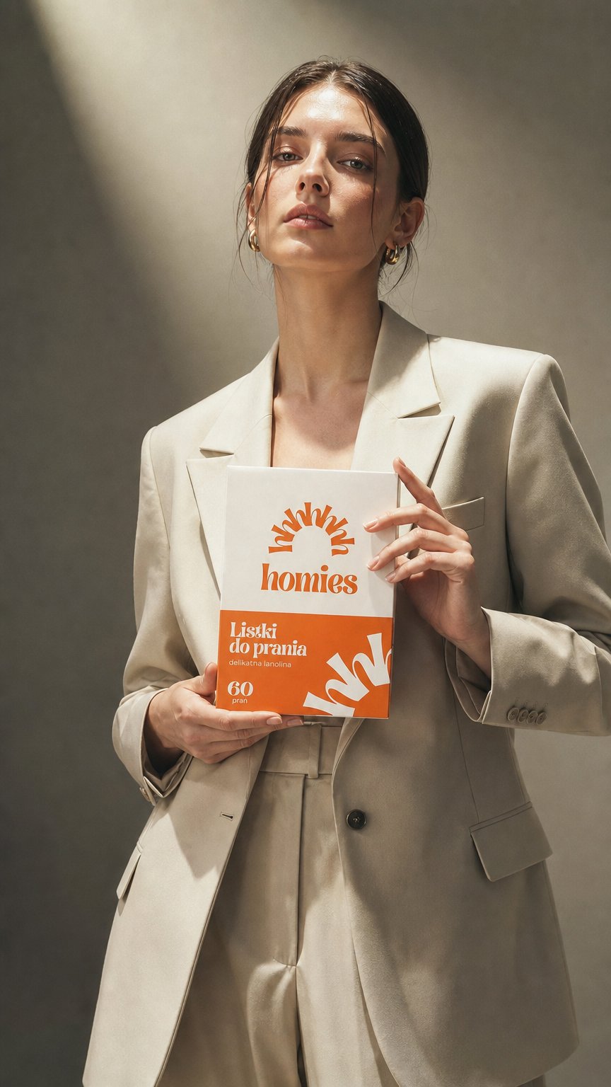 AI product shot of Listki do prania · Delikatna lanolina