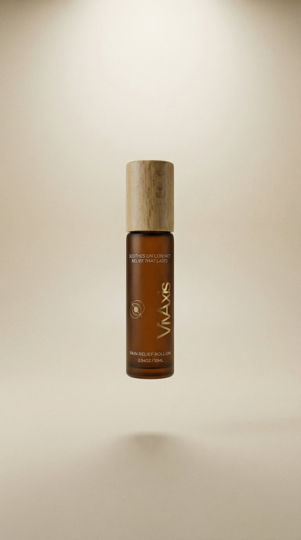 AI product shot of VivAxis Warming Roll-On