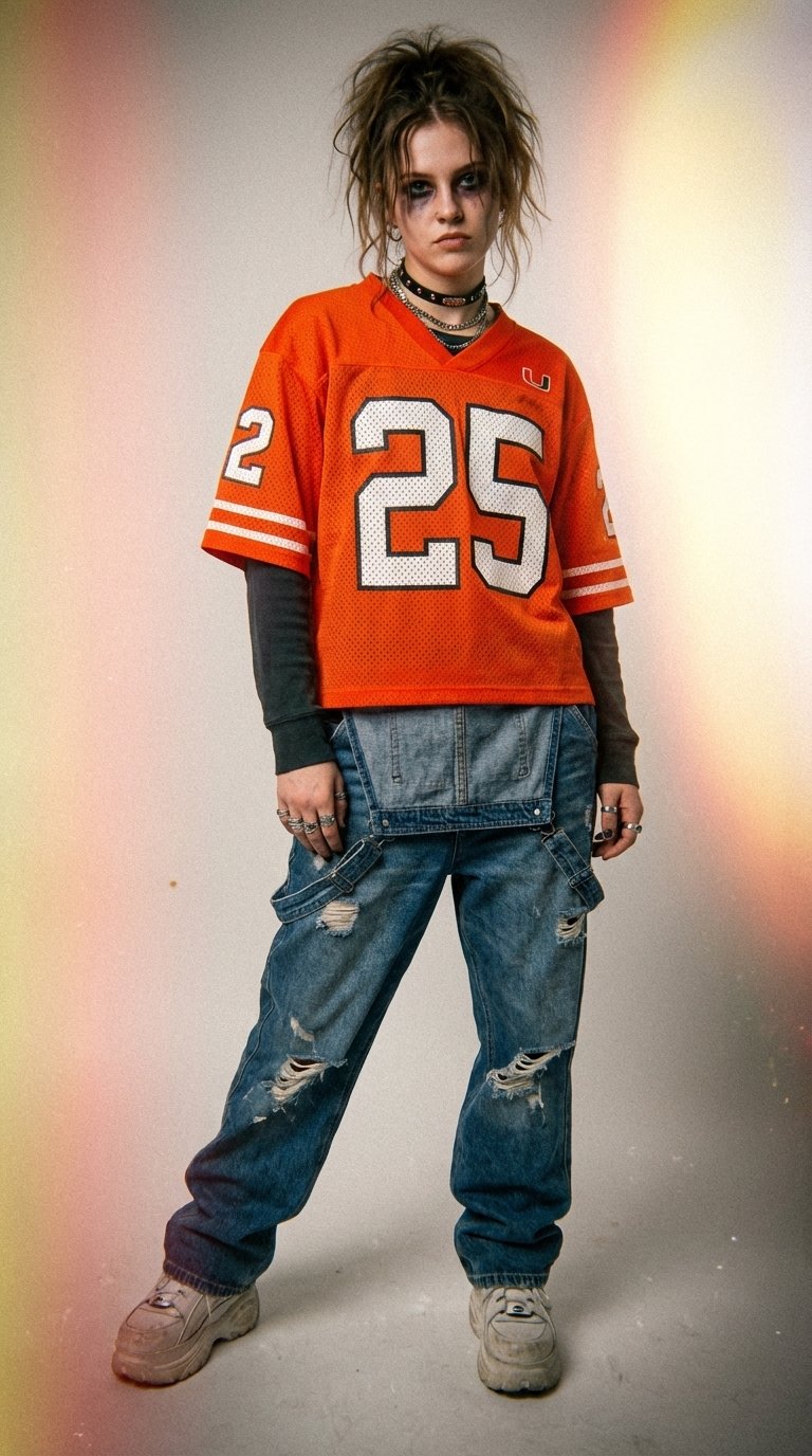 AI product shot of University of Miami Vintage Practice Jersey - Orange
