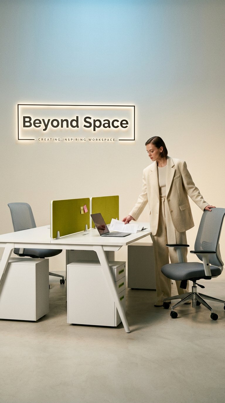 AI product shot of 4 Person Face to Face A Leg Workstation