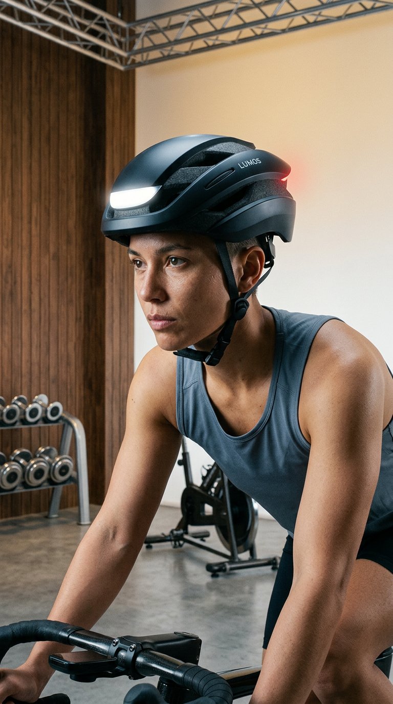 AI product shot of Lumos Ultra Smart Bike Helmet