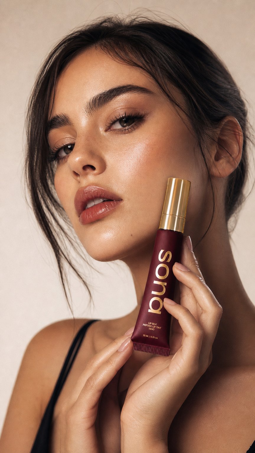 AI product shot of Lip Silk - Ishq