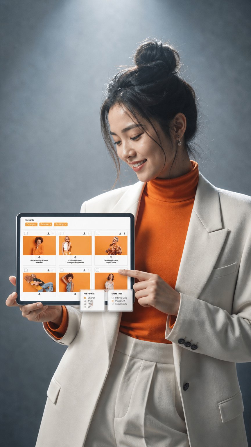 AI product shot of AI-powered Digital Asset Management (DAM) software