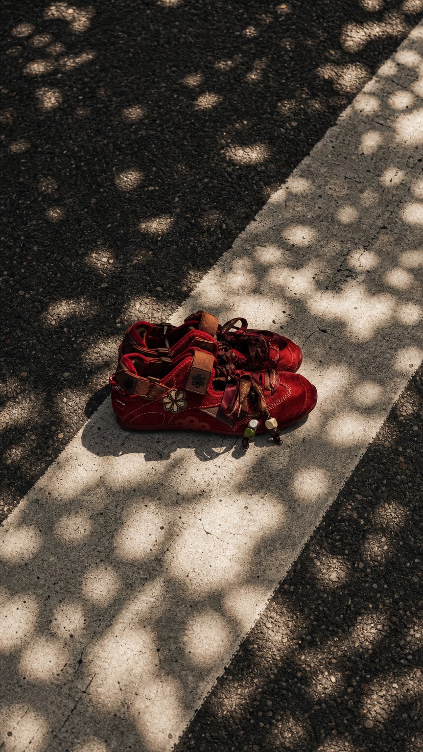AI product shot of SA-FLO Flat Sneaker-Maroon (women)