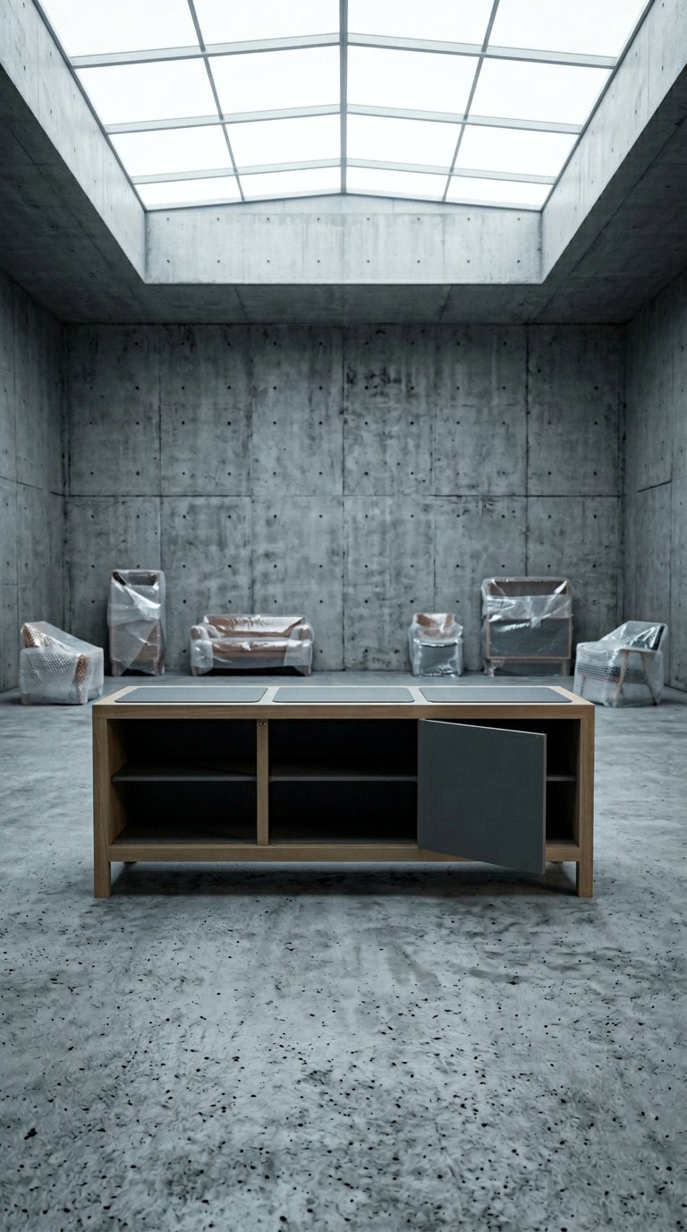 AI product shot of Mönch Cabinet