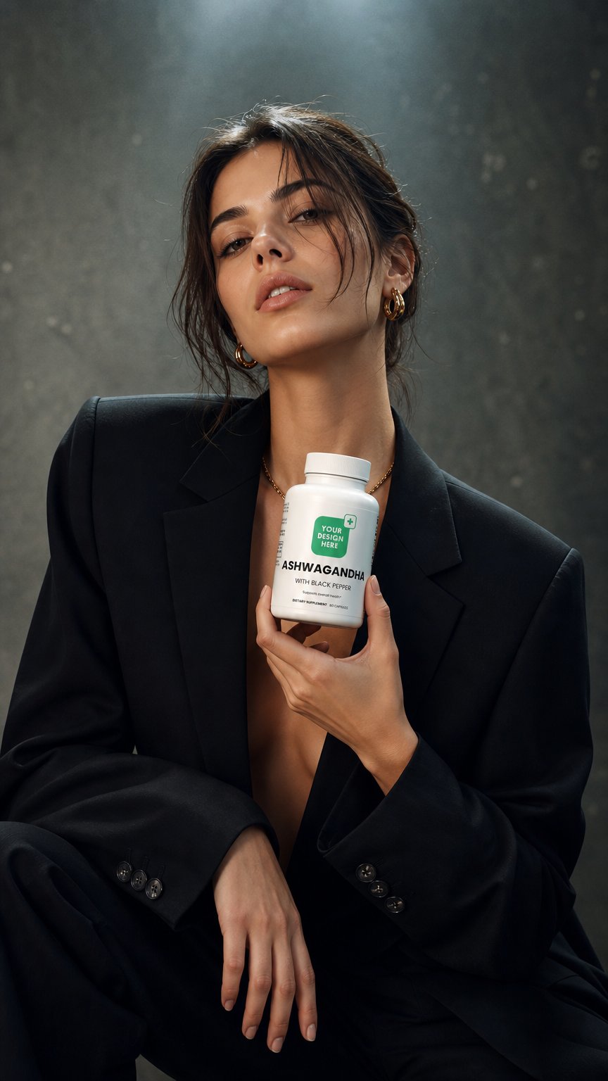 AI product shot of Ashwagandha