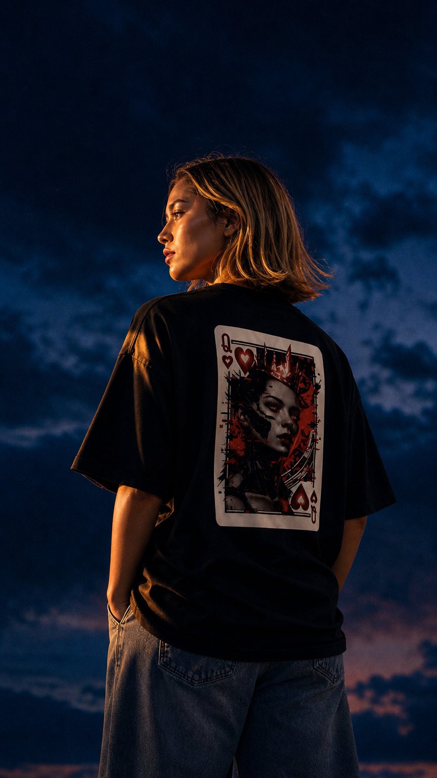 AI product shot of Voltage Reign — Tee (Women’s Fit)