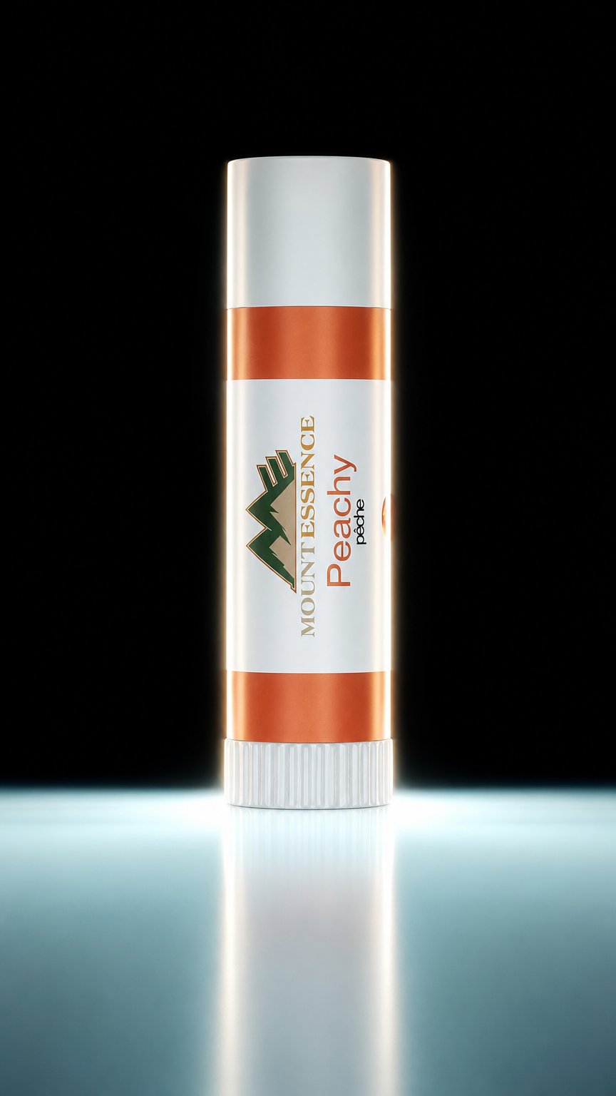AI product shot of Mount Essence Peachy All Natural Lip Balm - 4.5g (0.15oz)