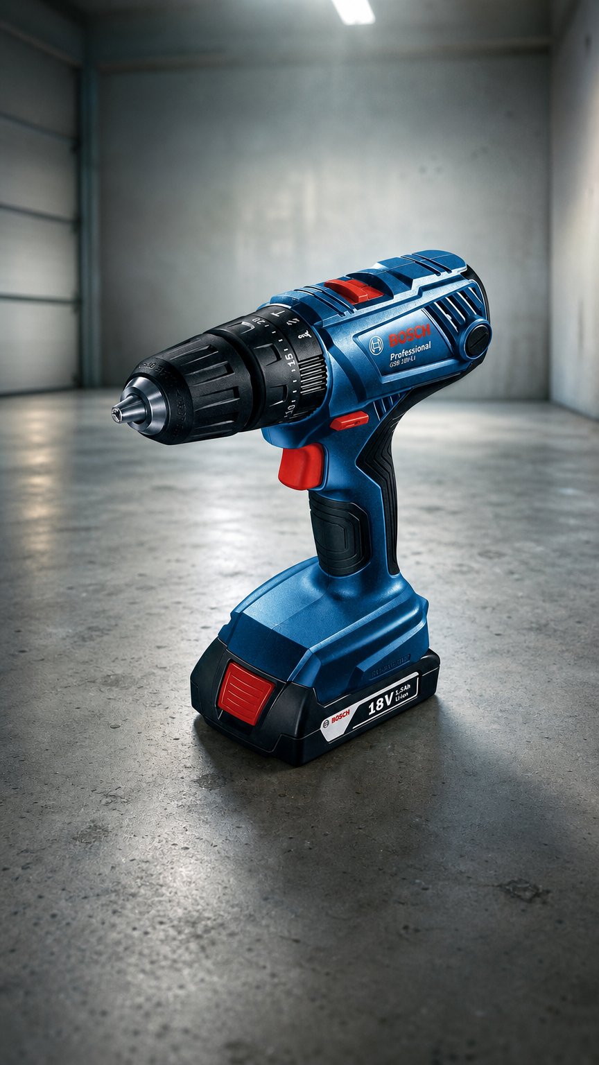 AI product shot of Bosch GSB 180- LI Professional Cordless Combi Drill