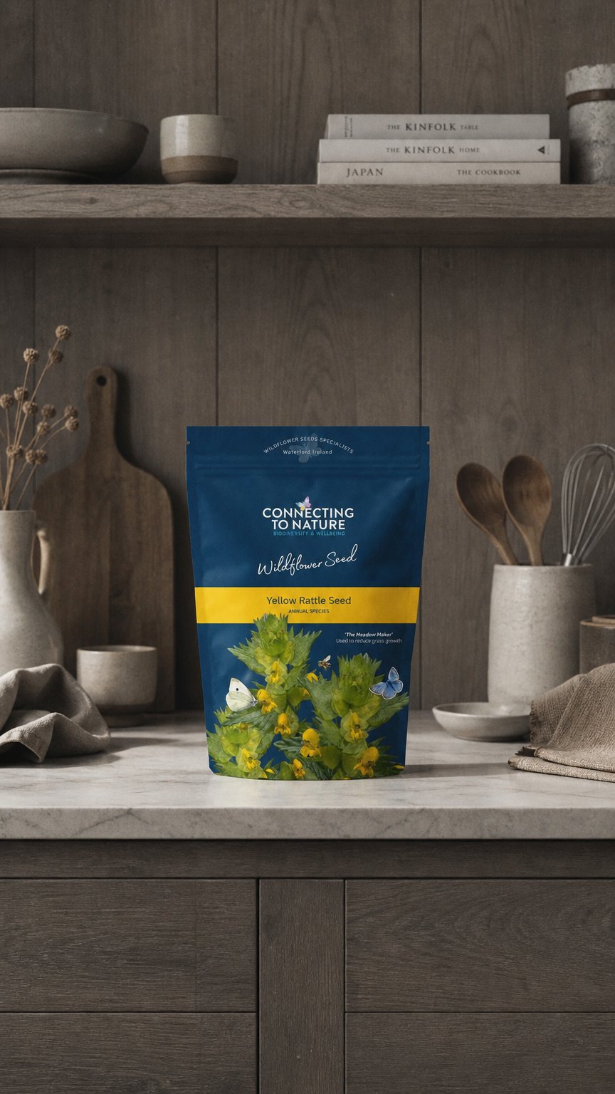 AI product shot of Yellow Rattle | Native Wildflower Seed