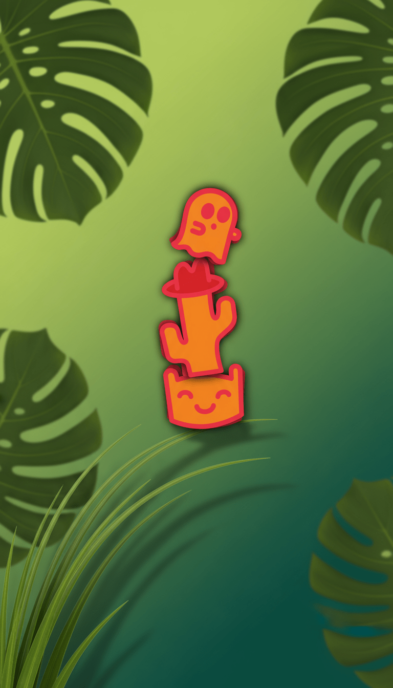 AI product shot of Die Cut Stickers