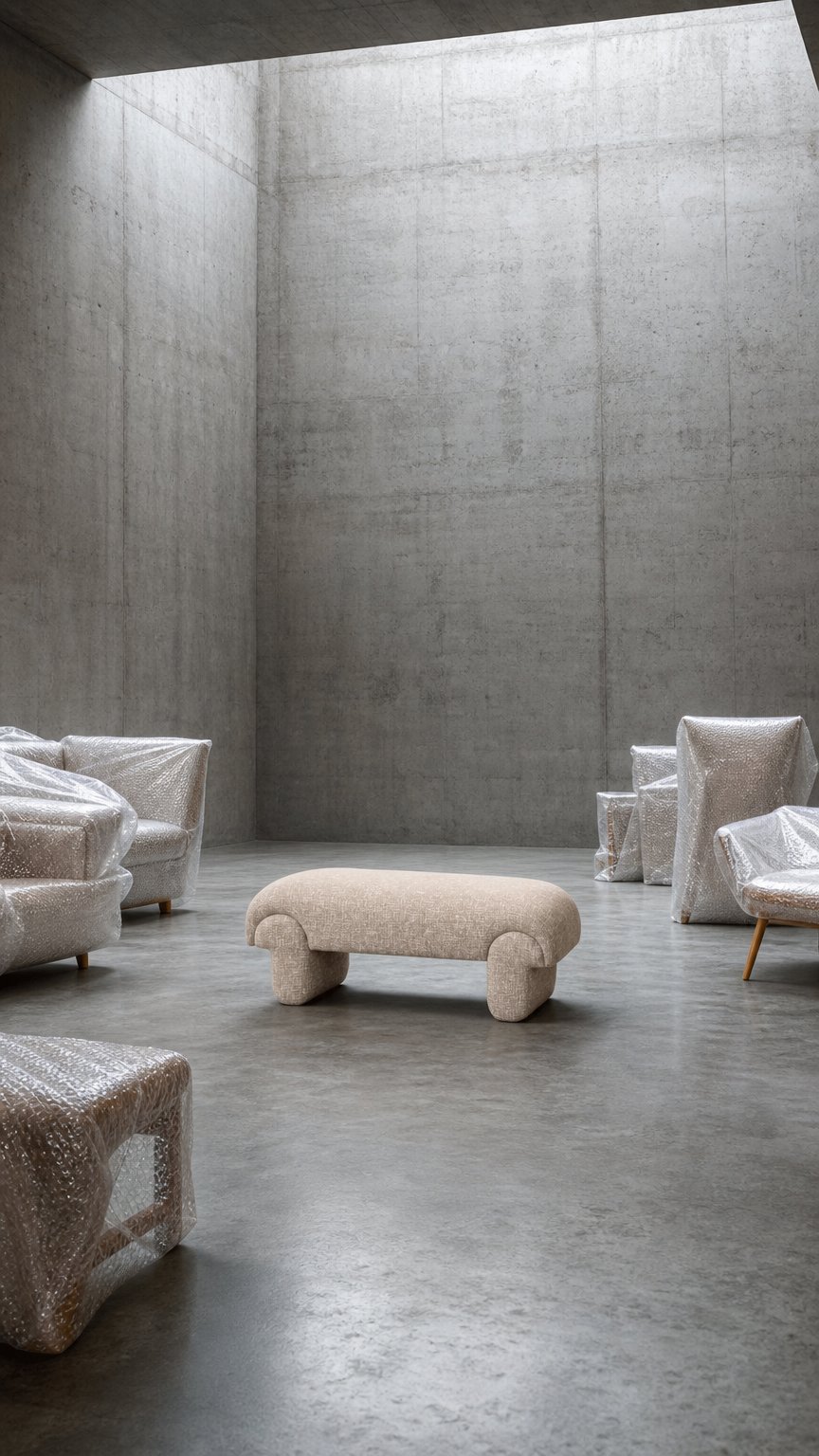AI product shot of Loft Bench