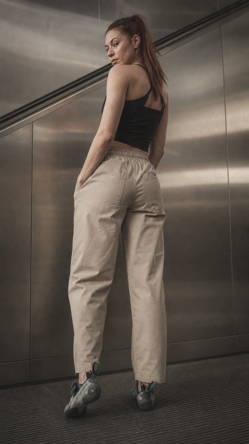 AI product shot of Baggy Hose Light - Unisex Kletterhose für Damen und Herren