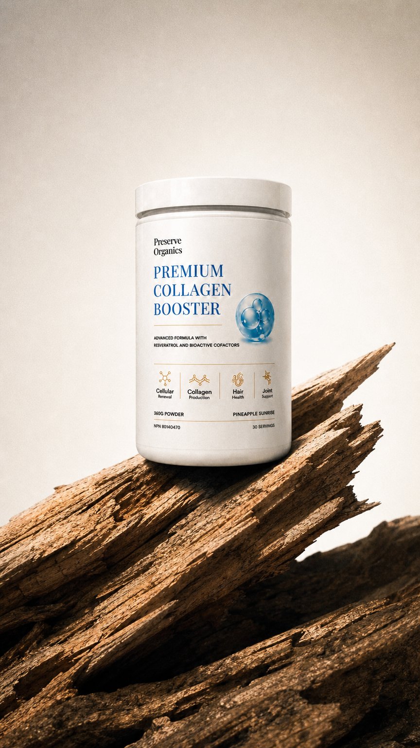 AI product shot of Premium Collagen Booster with Bioactive Cofactors