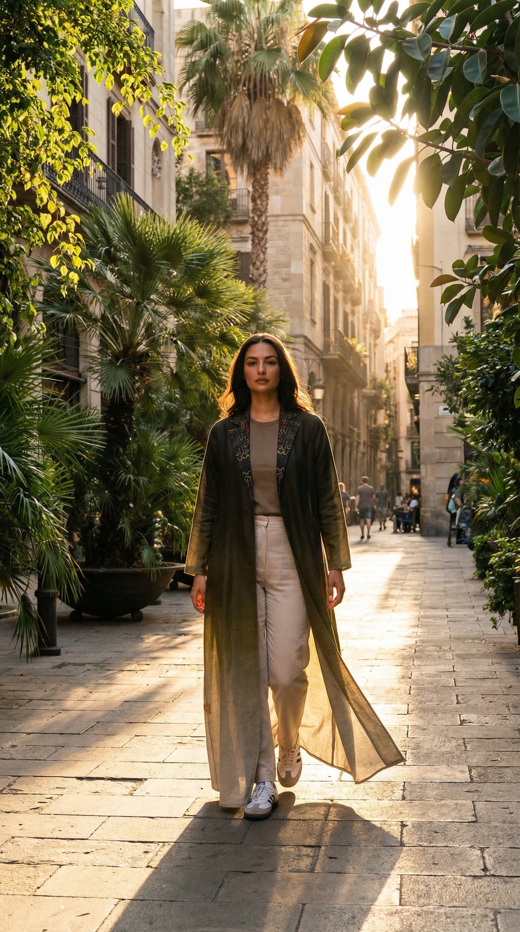 AI product shot of Sukoon – Tranquility in Motion abaya