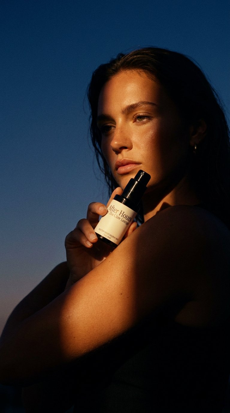 AI product shot of After Hours Self Tanning Hydration Mist by The Glow Lounge