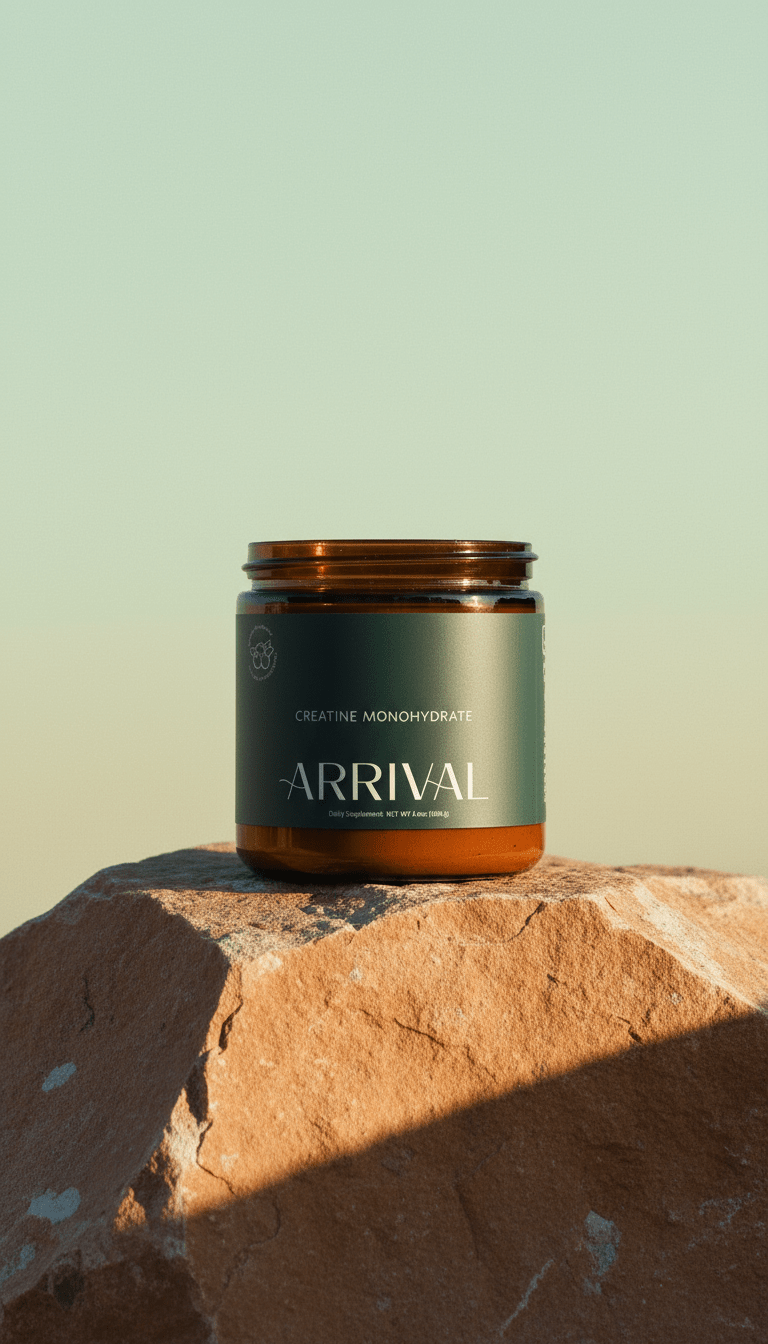 AI product shot of Arrival Creatine Monohydrate