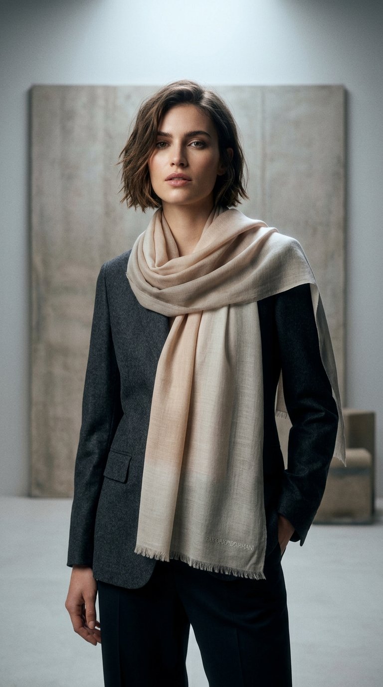AI product shot of Emporio Armani Emporio Armani Scarfs BEIGE