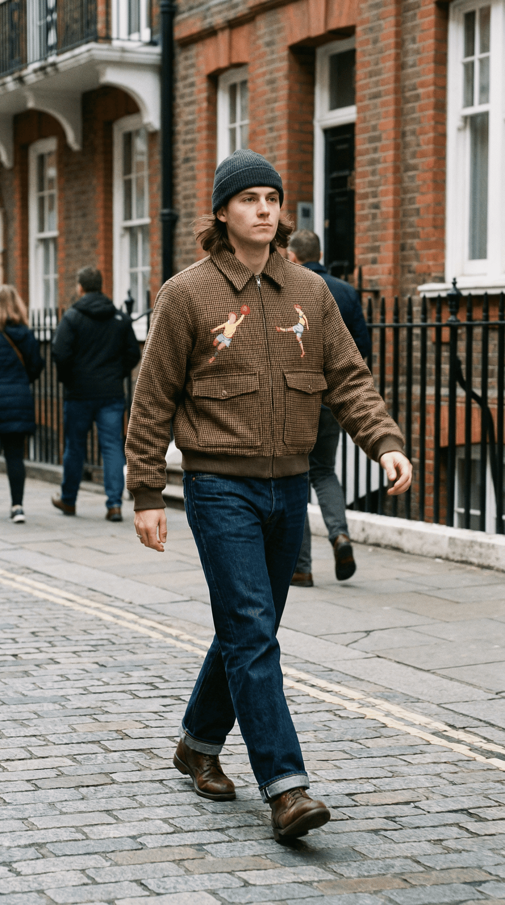 AI product shot of The Loose Company Goalkeeper Jacket Tweed