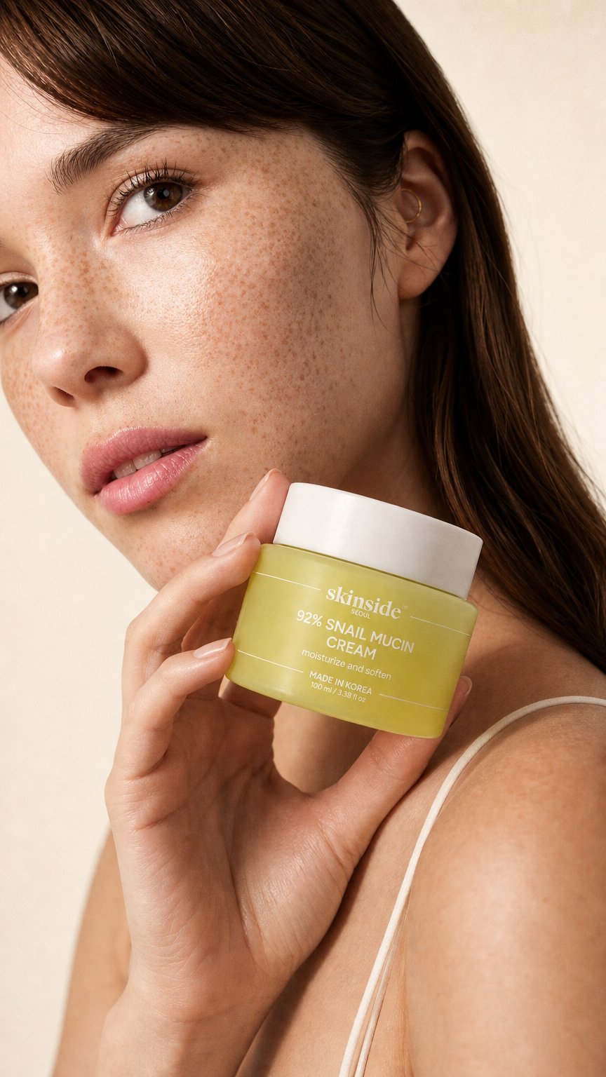 AI product shot of 92% Snail Mucin Cream