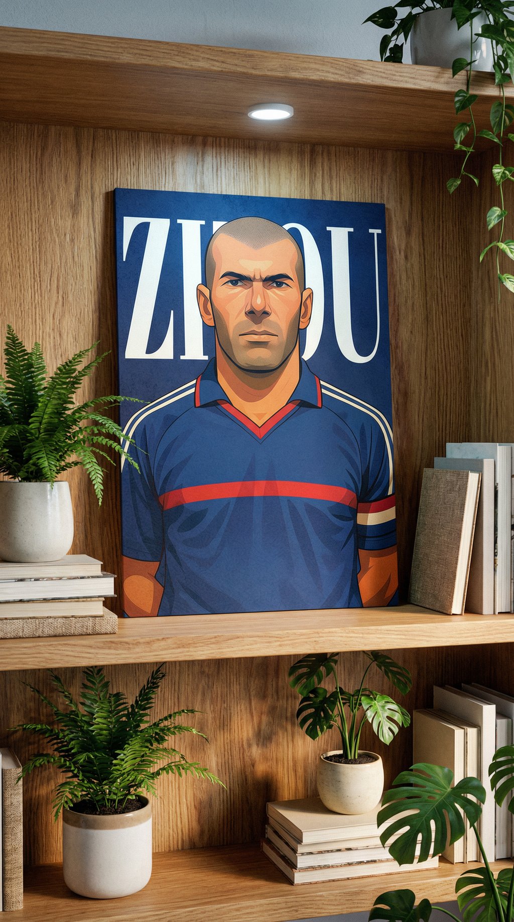 AI product shot of Zizou Poster
