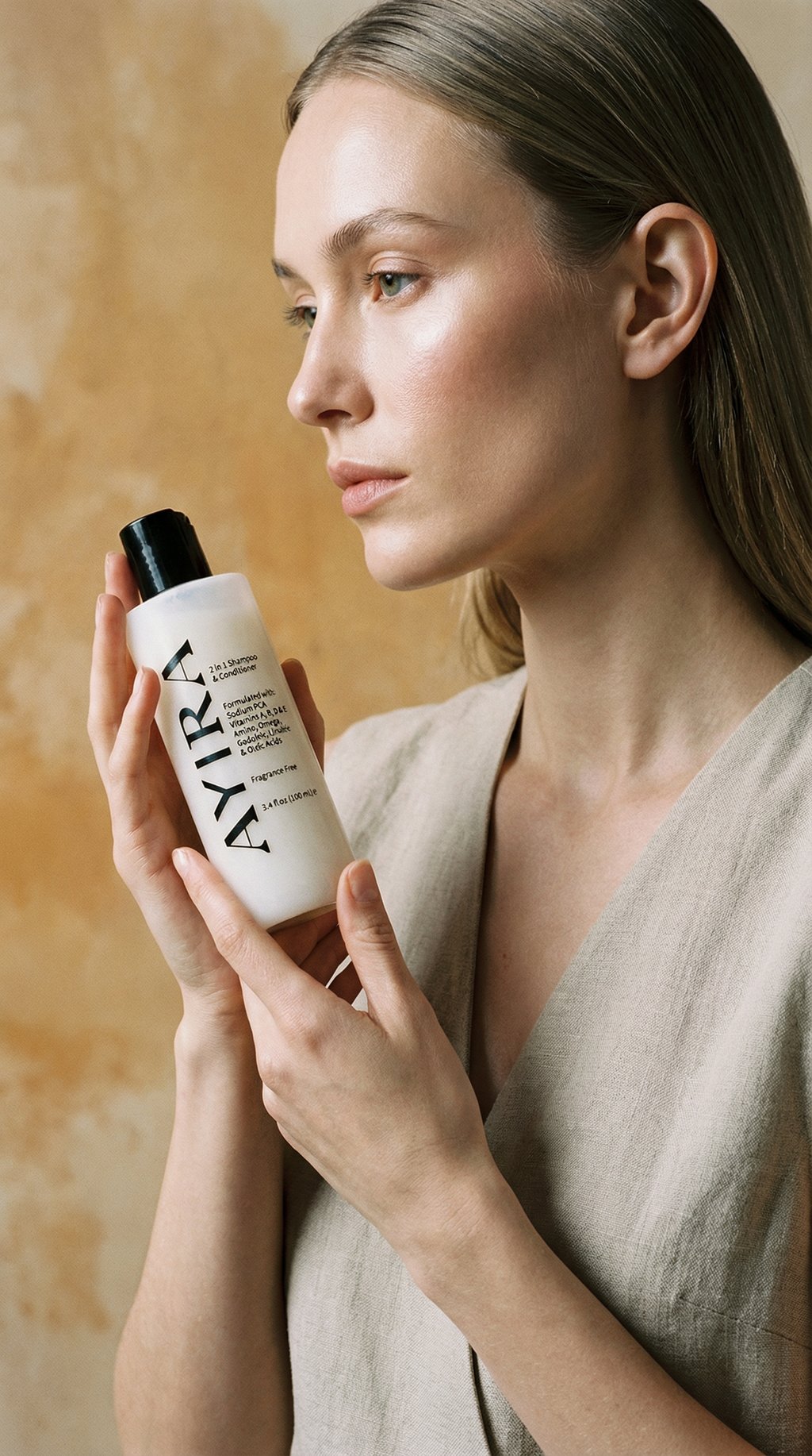 AI product shot of 2-in-1 Shampoo & Conditioner