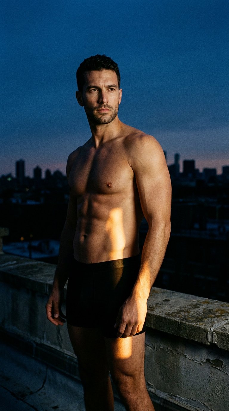 AI product shot of Premium 6" Cotton Underwear Boxer Brief