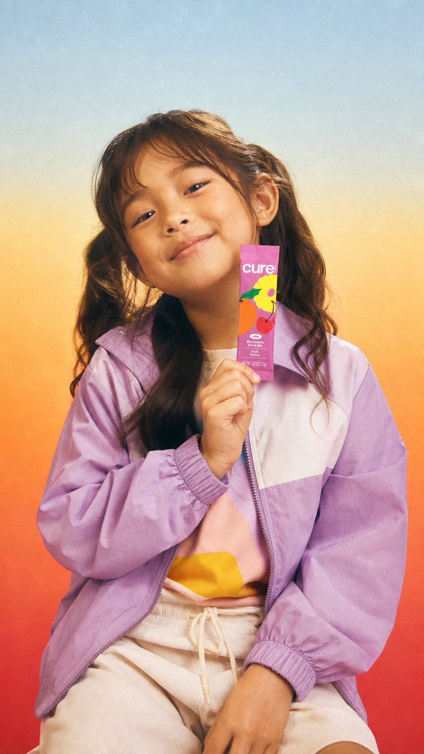 AI product shot of Kids Fruit Punch Sample Stick