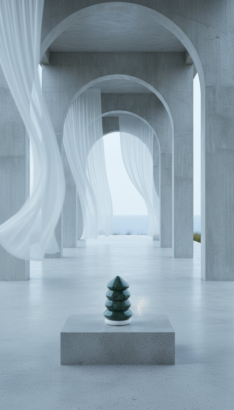 AI product shot of 2-in-1 Weihnachtlicher Kerzen- und Teelichthalter Cutemas aus Marmor