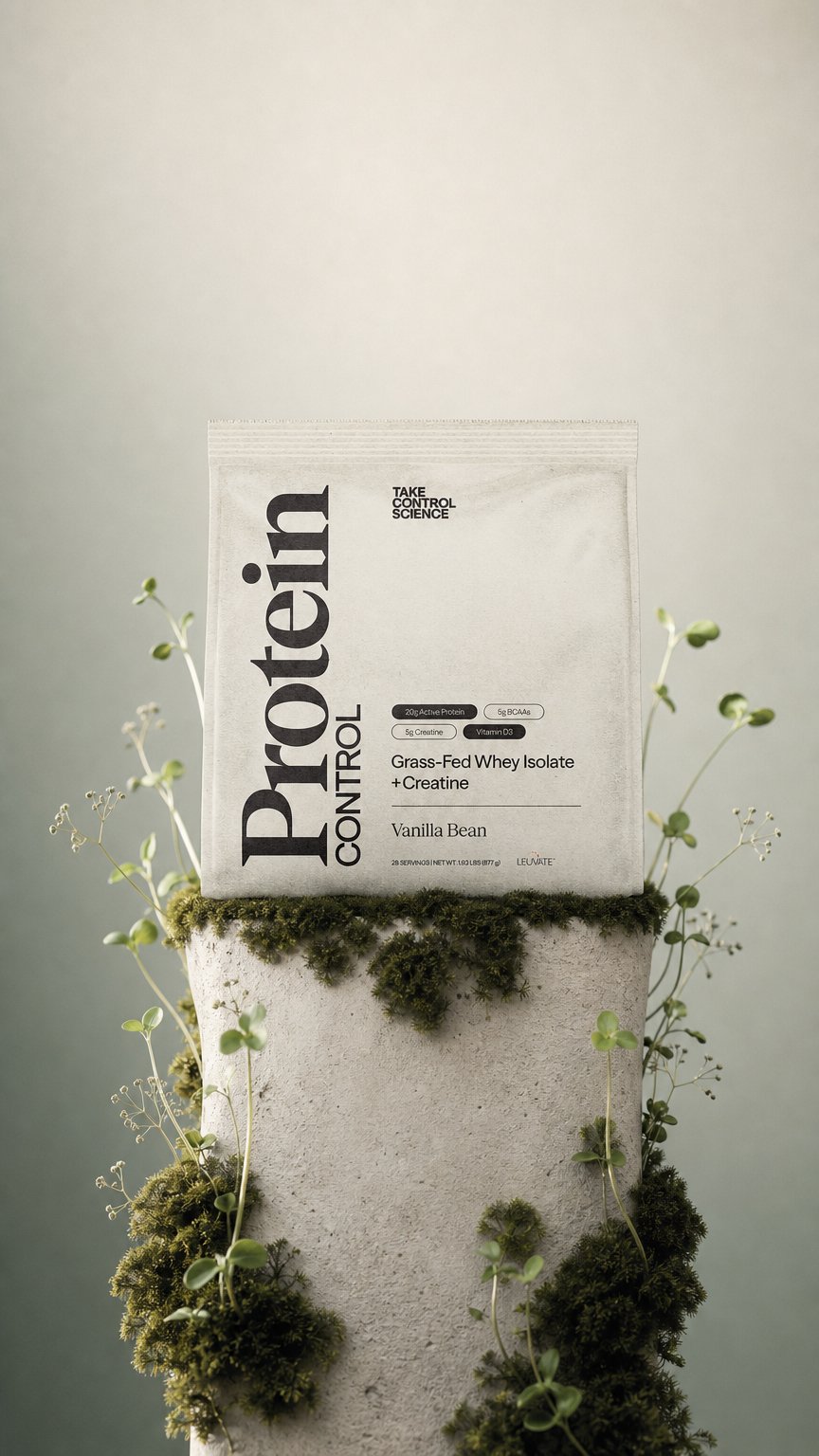 AI product shot of Protein Control Vanilla