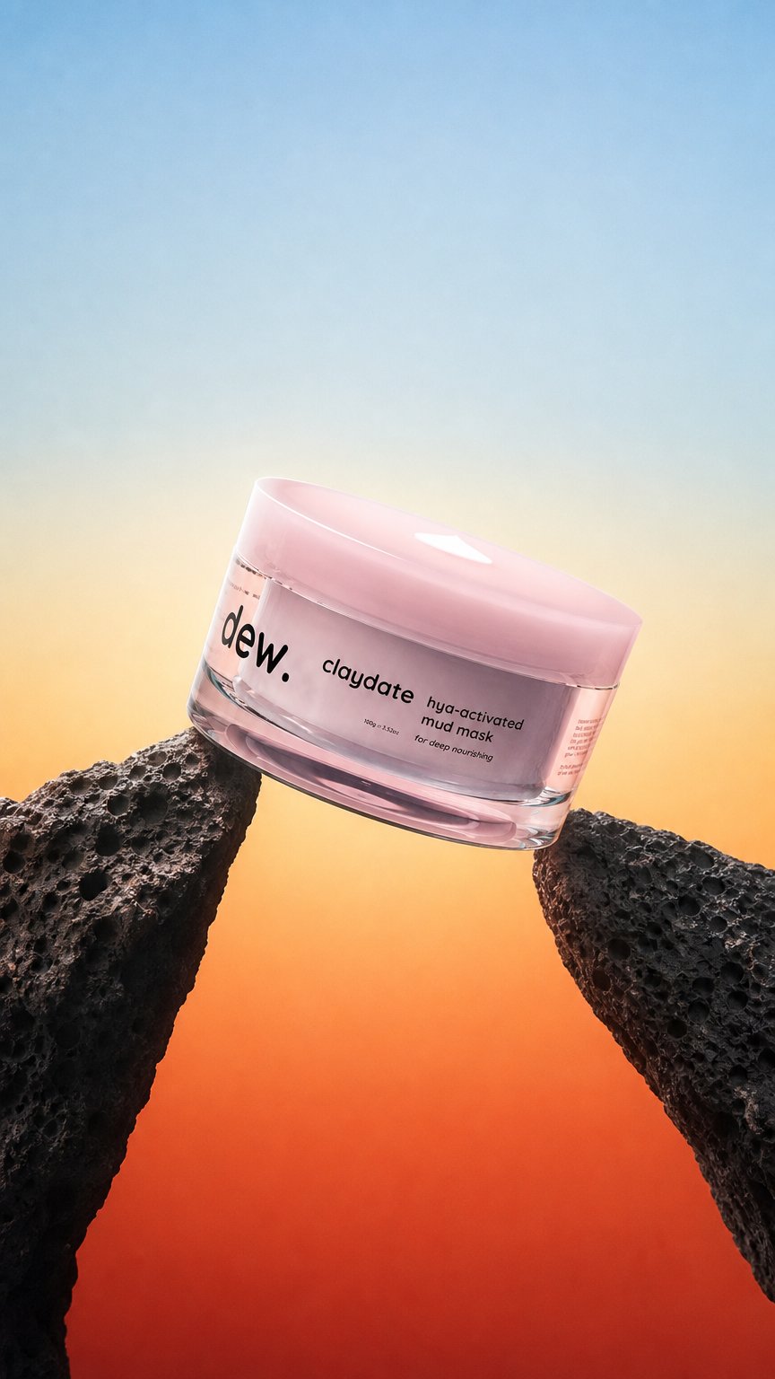 AI product shot of Claydate™ Healing Face Mask
