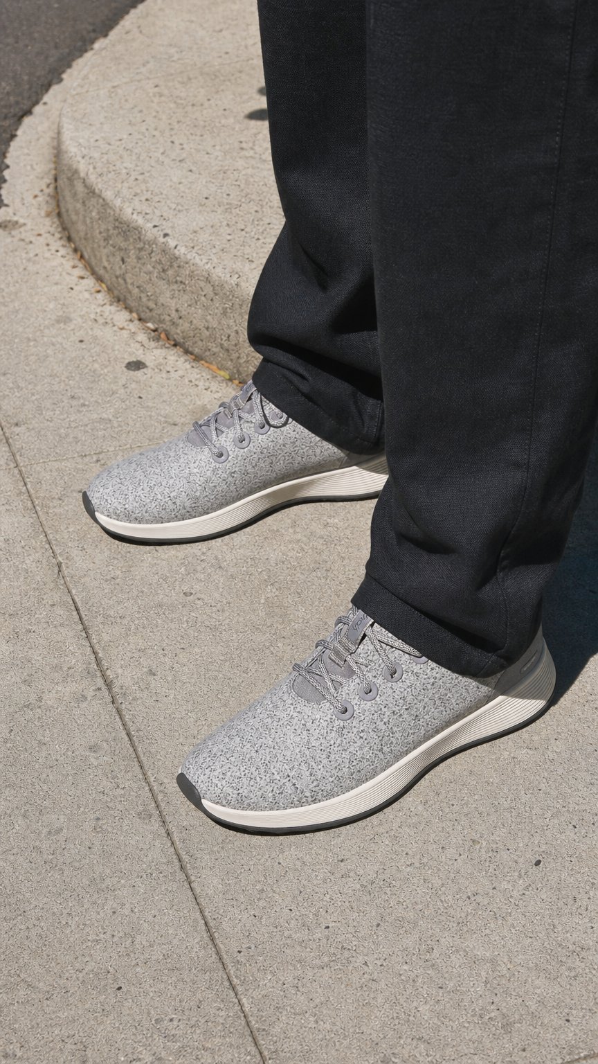AI product shot of Men's Wool Runner NZ Waterproof