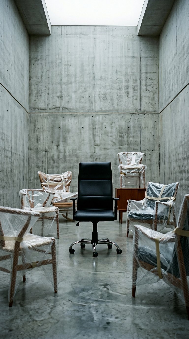 AI product shot of Vista - 41L - Highback Arm Chair with Steel Chrome Base