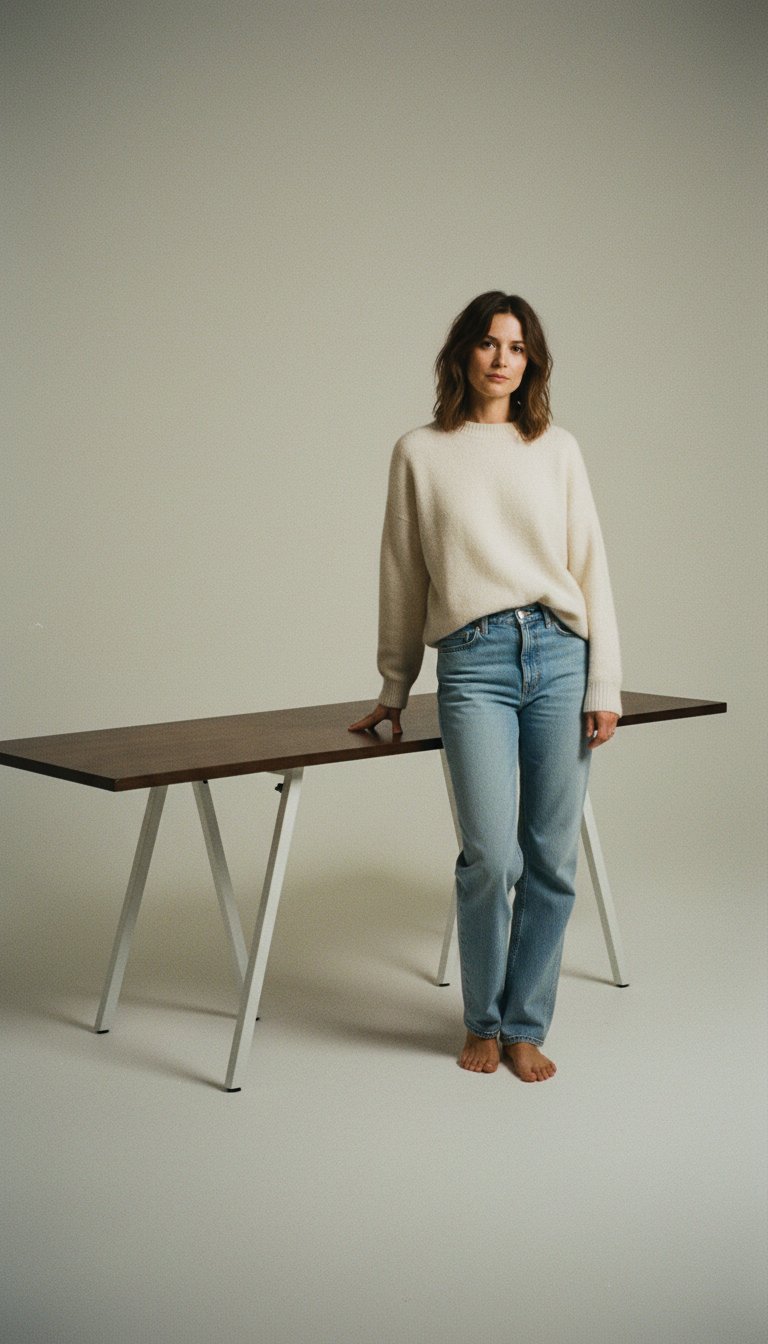AI product shot of Tafel Madison 230 Wit Laag