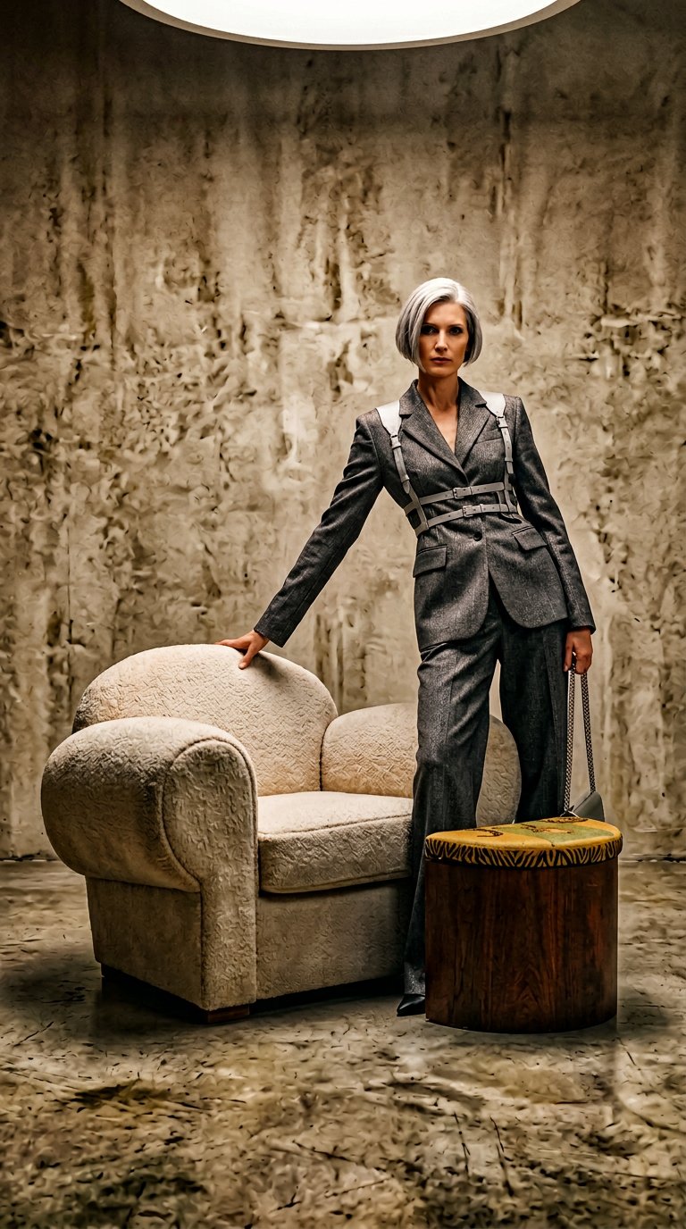 AI product shot of The Jacquard – Sand Mix