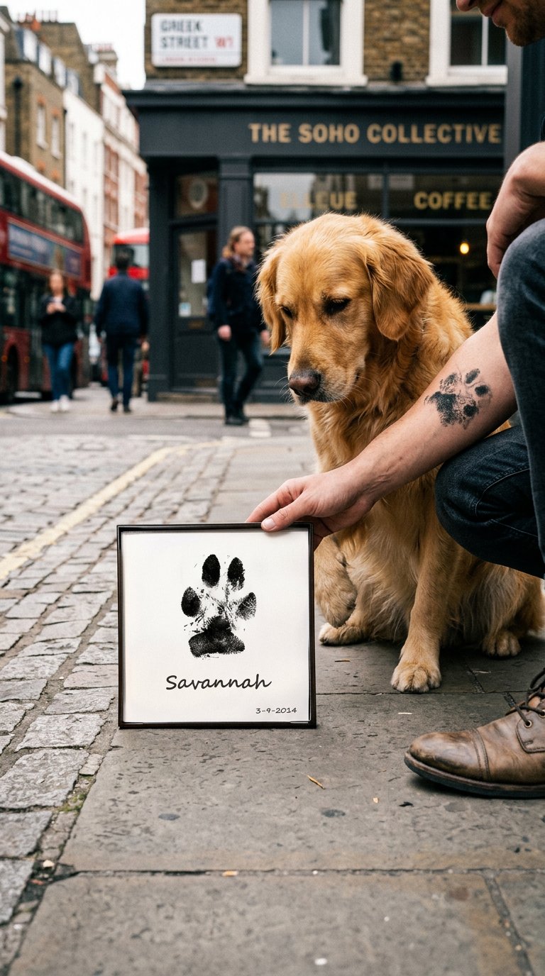 AI product shot of Pet Paw Print Kit