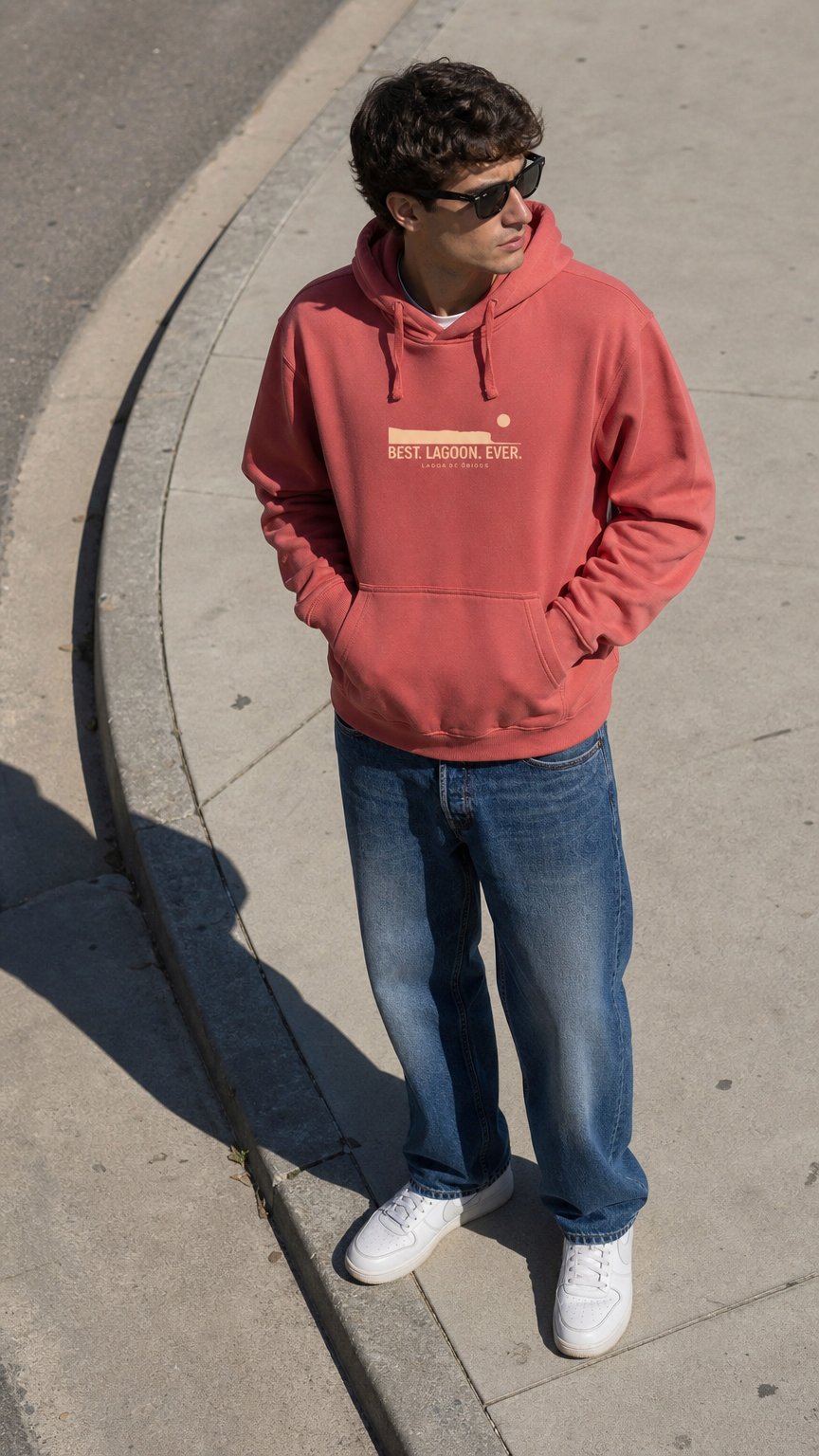 AI product shot of Hoodie Best Lagoon Ever