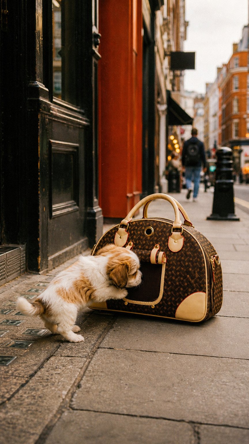 AI product shot of Wildcore LuxeCarry™ Premium Pet Travel Backpack